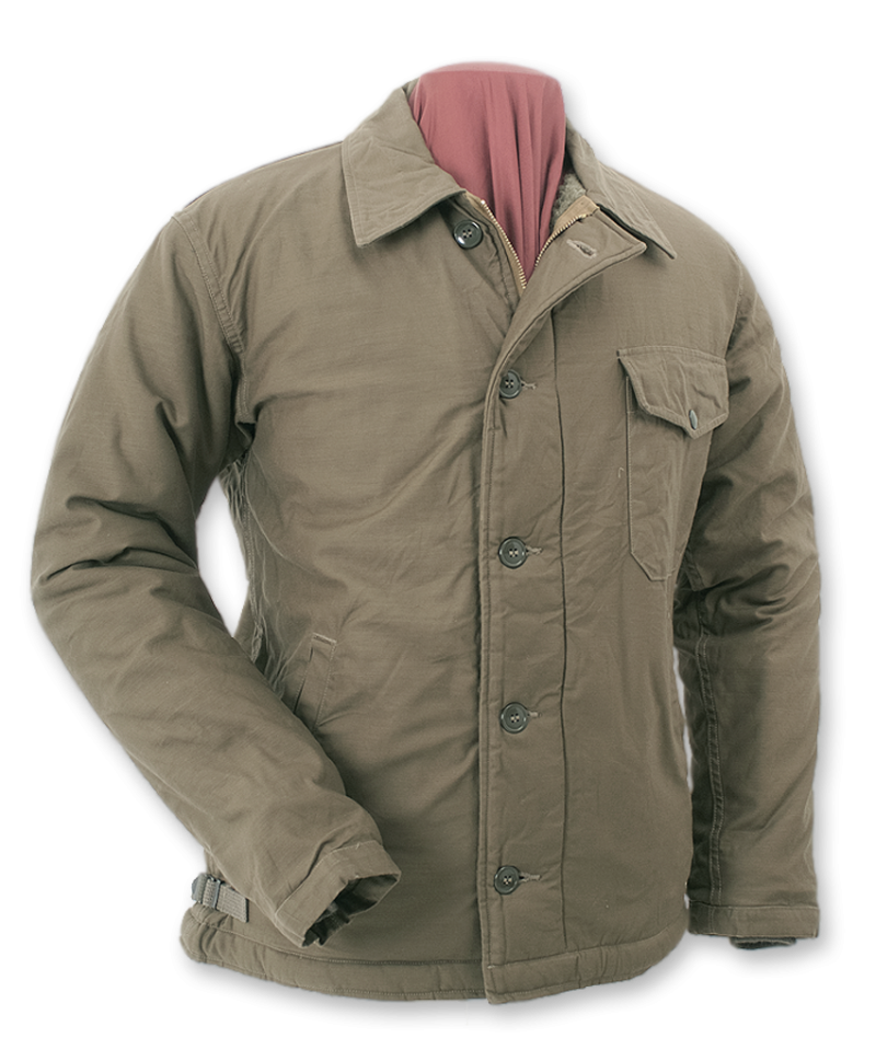 US NAVY A-2 DECK JACKET OLIVE