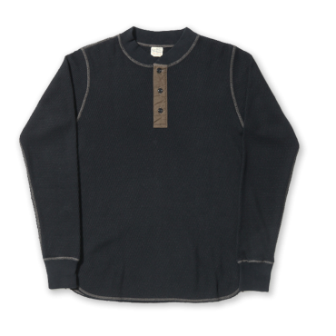 HENLEY THERMAL BLACK