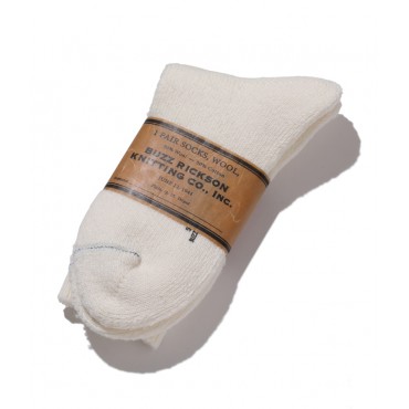 Buzz Rickson Wool Socks Ecru