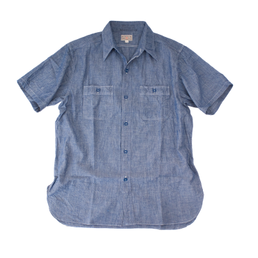 CHAMBRAY SHIRT SHORT SLEEVE