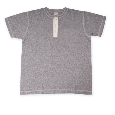 Henley Tee Slub Yarn Grey...