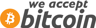 We accept Bitcoin